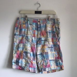 J. Crew Madras Patchwork Shorts